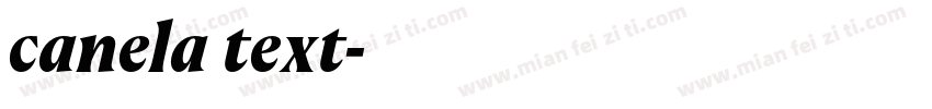 canela text字体转换